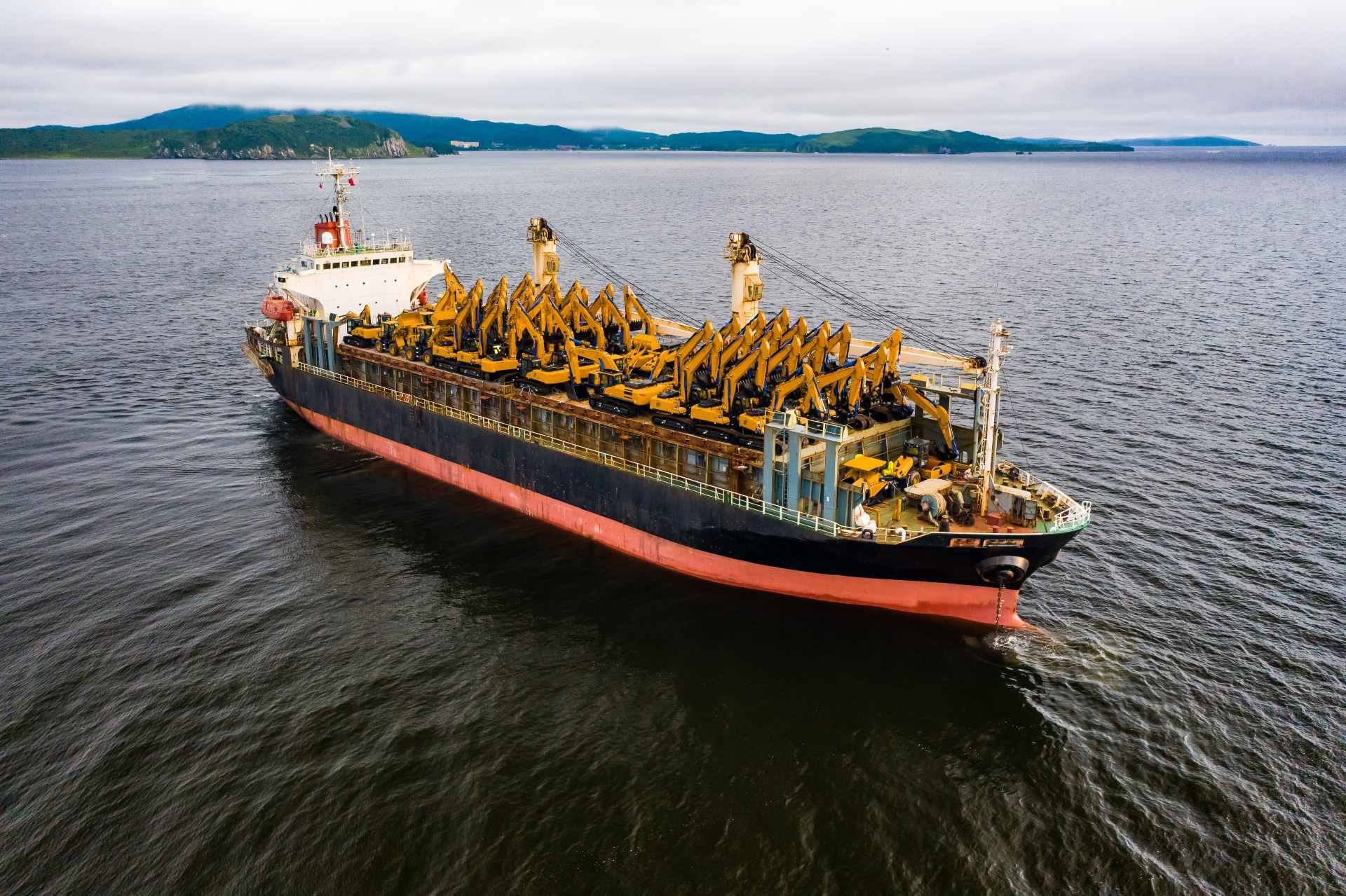 excavtors ready to be shipped out